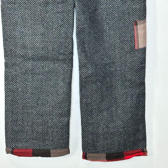 Sandrine Rose Worker Patchwork Pants Fully Lined Oversized Women's Size 31 NWT - Picture 12 of 15